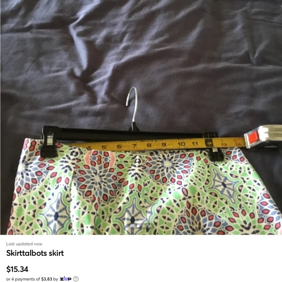 Talbots Colorful Patterned Skirt - Picture 3 of 3